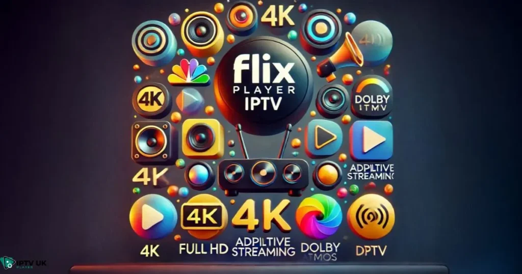 High-quality streaming features of Flix Player IPTV.