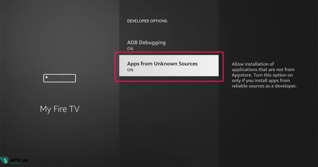Enabling Apps from Unknown Sources on Firestick for BeeTV Firestick installation