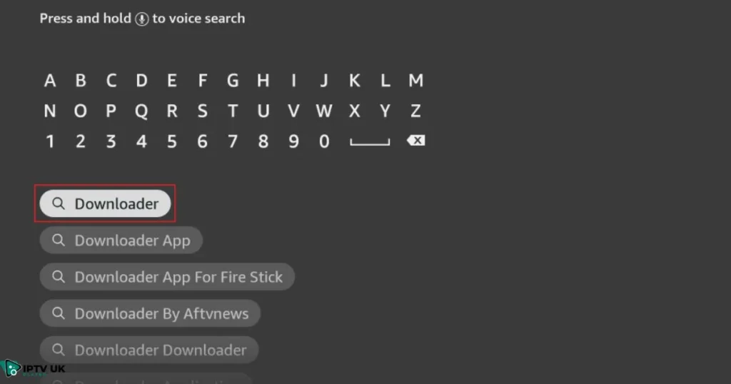 Downloader app on Firestick for installing BeeTV Firestick