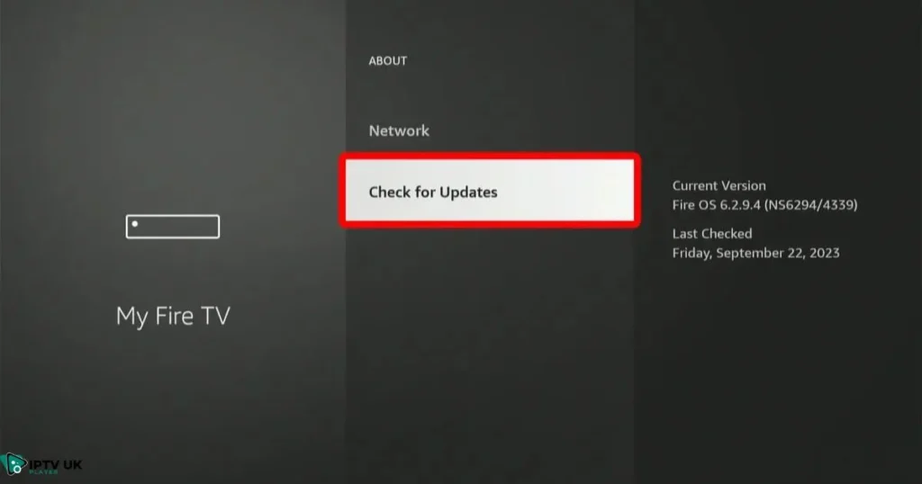 How to Update a Firestick manually through settings