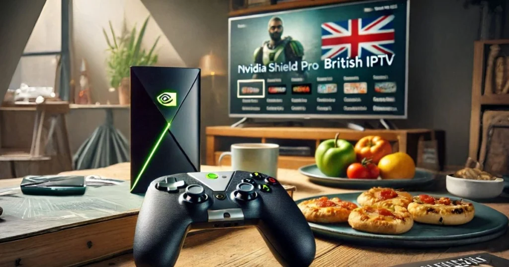 Nvidia Shield TV Pro streaming British IPTV.