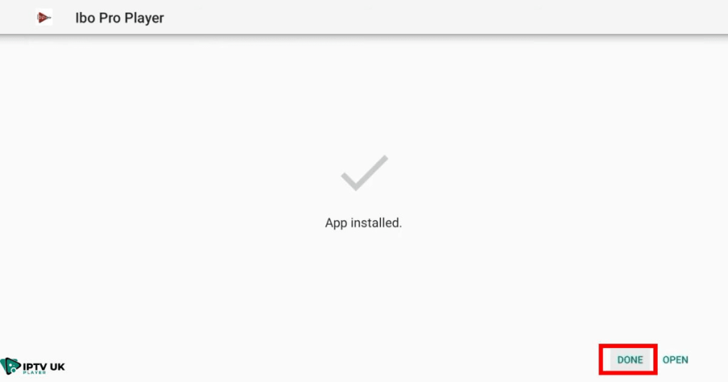 Installing IBO Player APK on Firestick using the Downloader App.