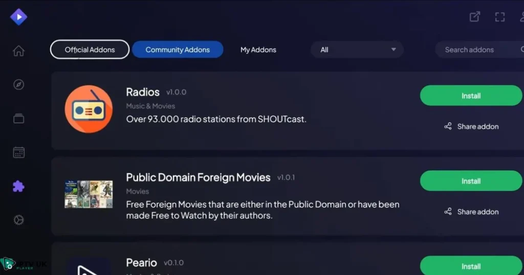 Addons for Stremio