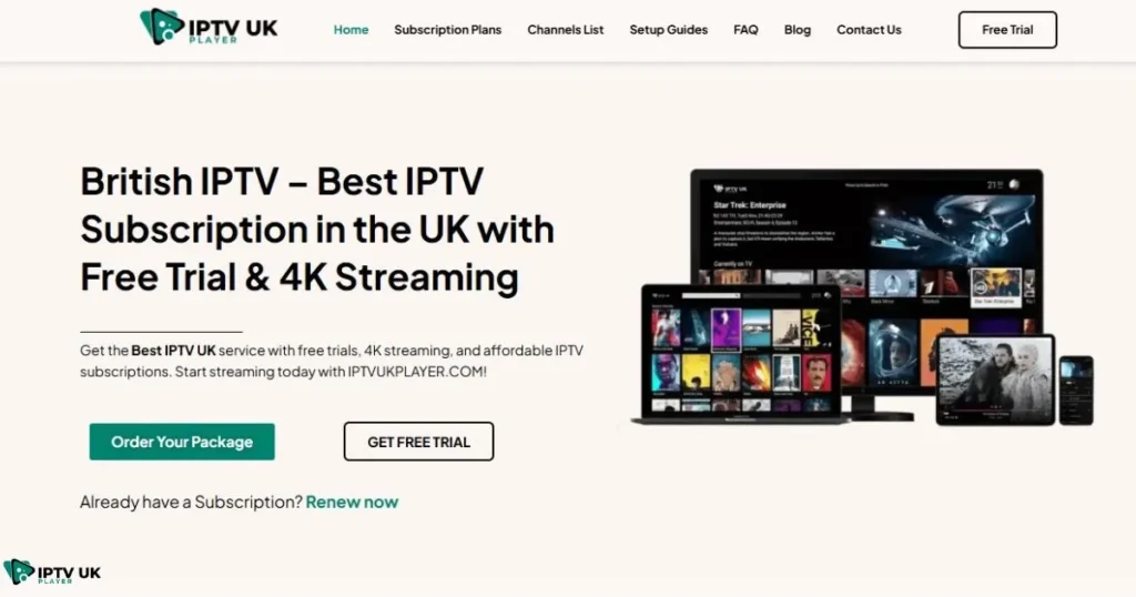IPTV UK Player – Best Overall IPTV Provider