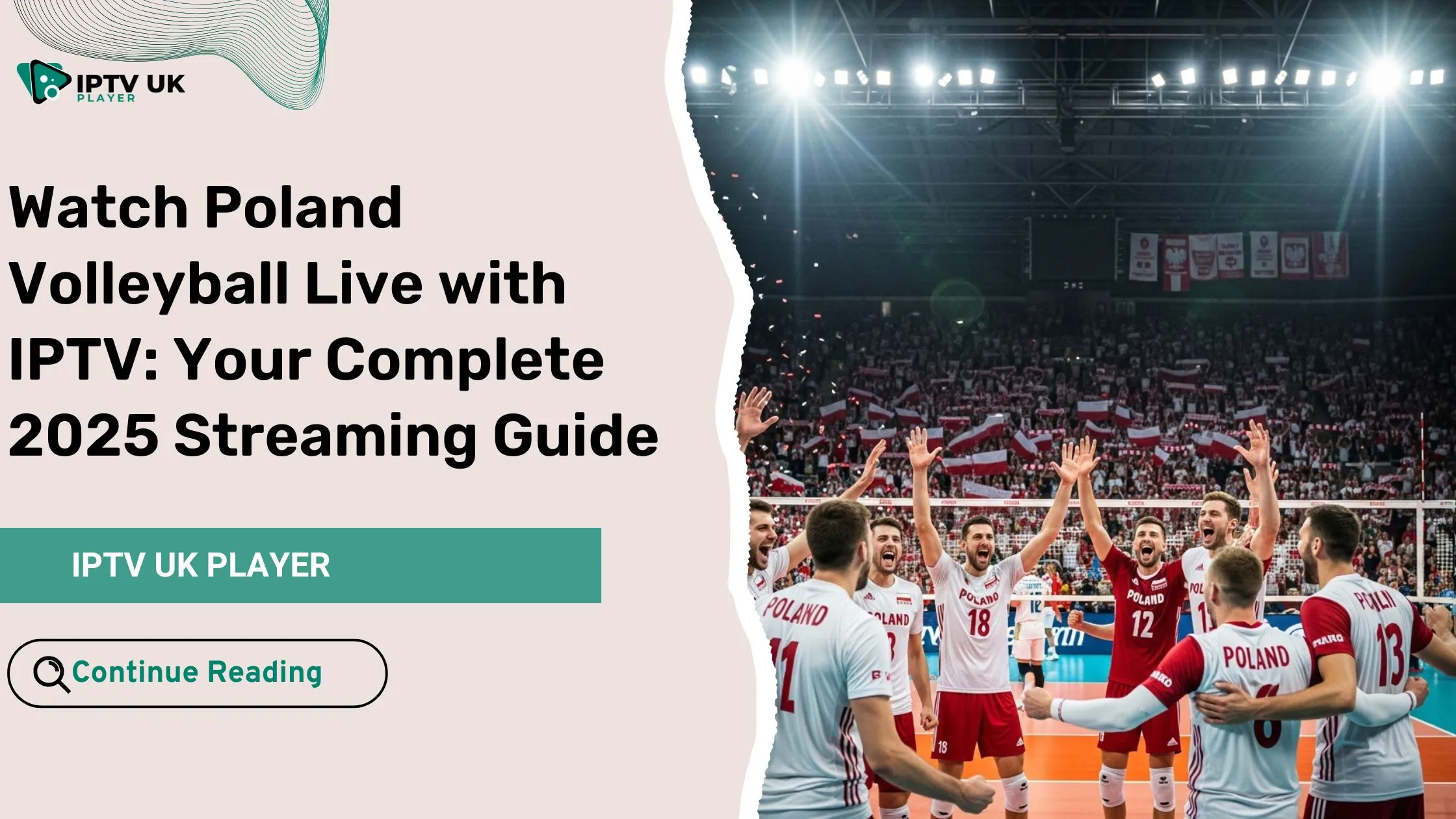 Poland volleyball team celebrating after a live match victory