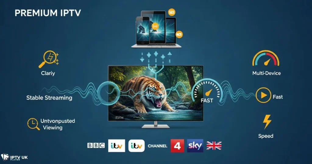 Premium IPTV UK provides stable streaming, HD quality, and access to top UK channels.