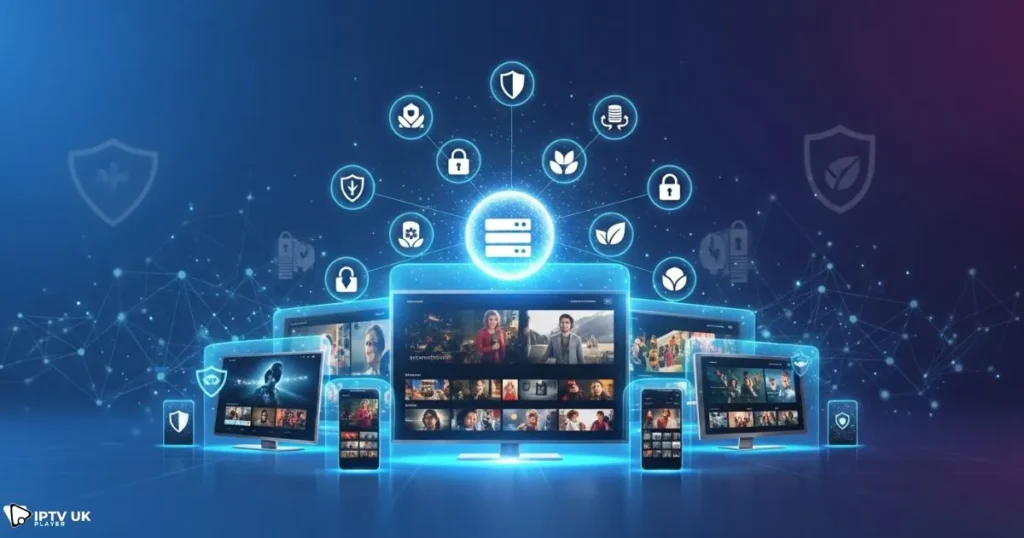 Premium IPTV service with advanced security and data protection for safe streaming.