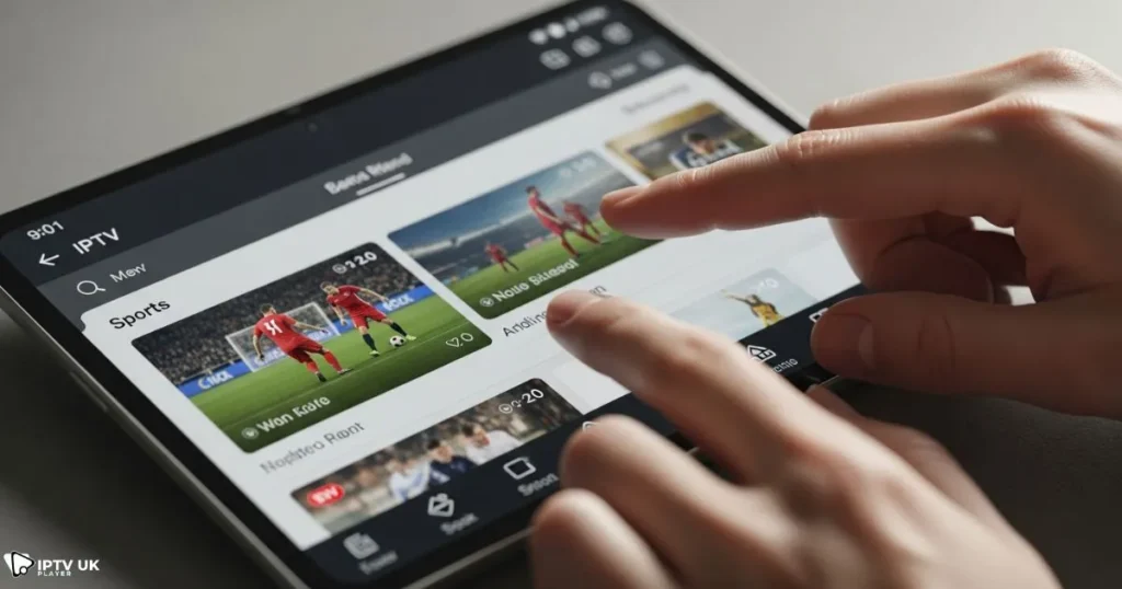 world cup football qualification setup on IPTV app for UK viewers