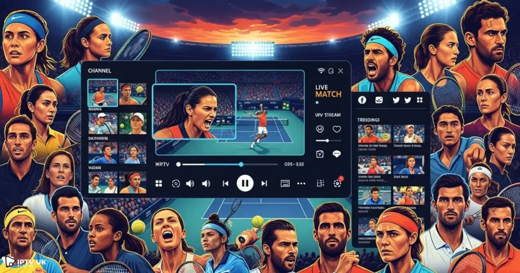 A showcase of english tennis players with IPTV sports access for fans.