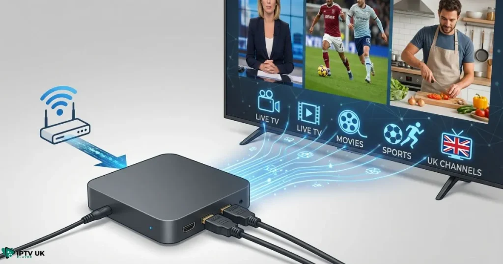 How an IPTV box works for streaming UK television channels