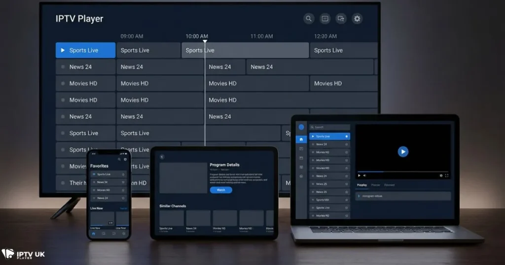 IPTV player apps used with subscription iptv on multiple devices