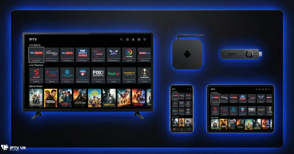 IPTV for UK devices including Firestick and smart TVs