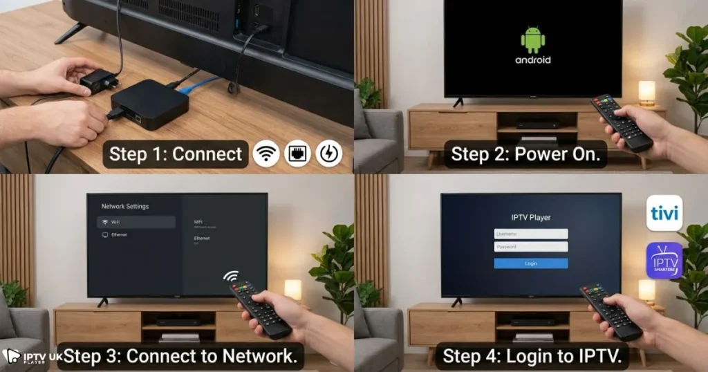 android box iptv setup process for stable IPTV streaming