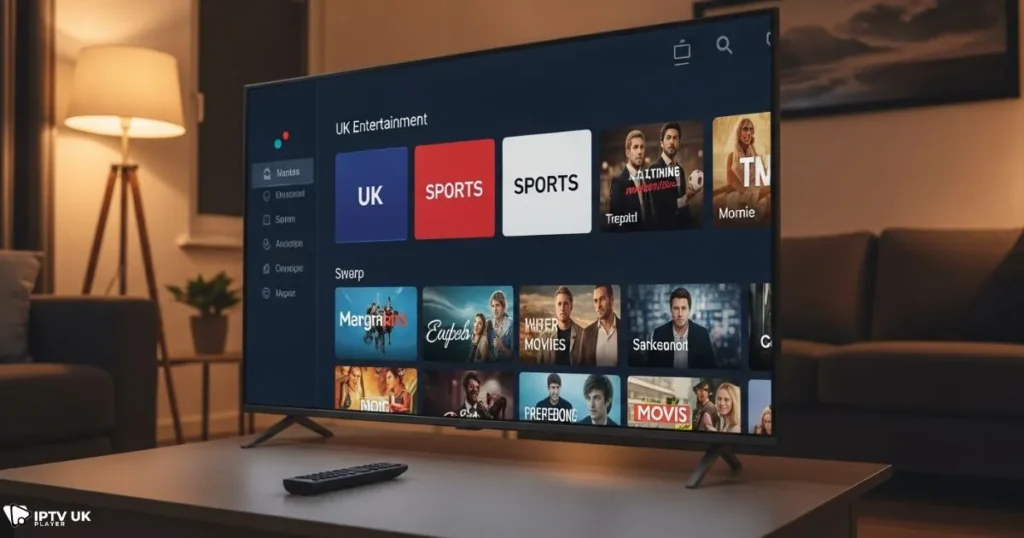 UK IPTV channels available through a premium IPTV UK subscription
