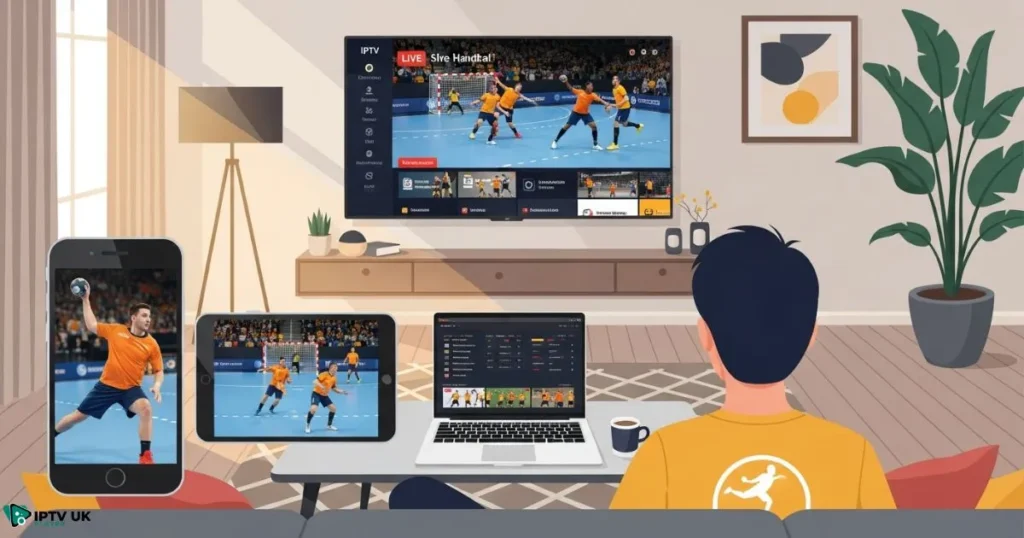 Watch handball online UK using IPTV on multiple devices for seamless handball live UK streaming