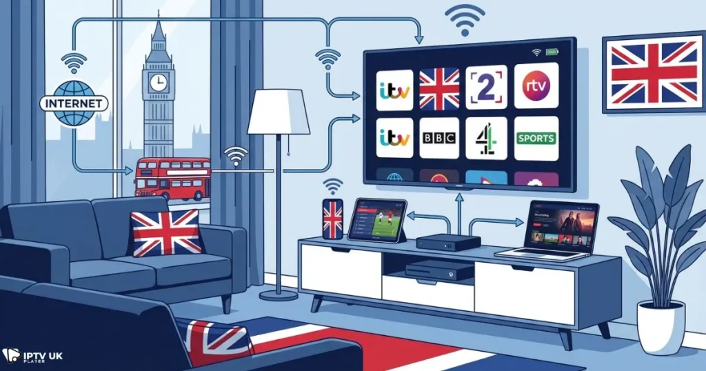 how subscription iptv works in the UK with IPTV subscription UK services