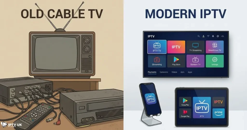 Comparison of cable TV and iptv service providers in usa offering flexible streaming on multiple devices