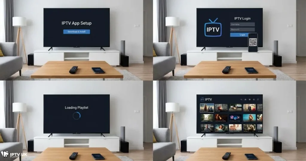 Easy setup process for a trial IPTV service on a smart TV with fast activation and smooth streaming.
