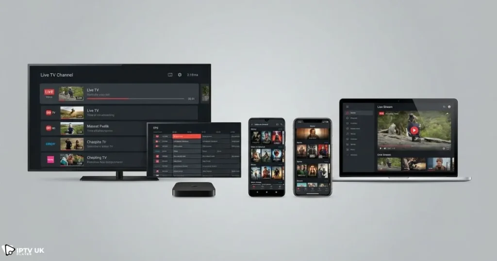 IPTV player apps explained across Smart TV, Android, iOS, and desktop devices