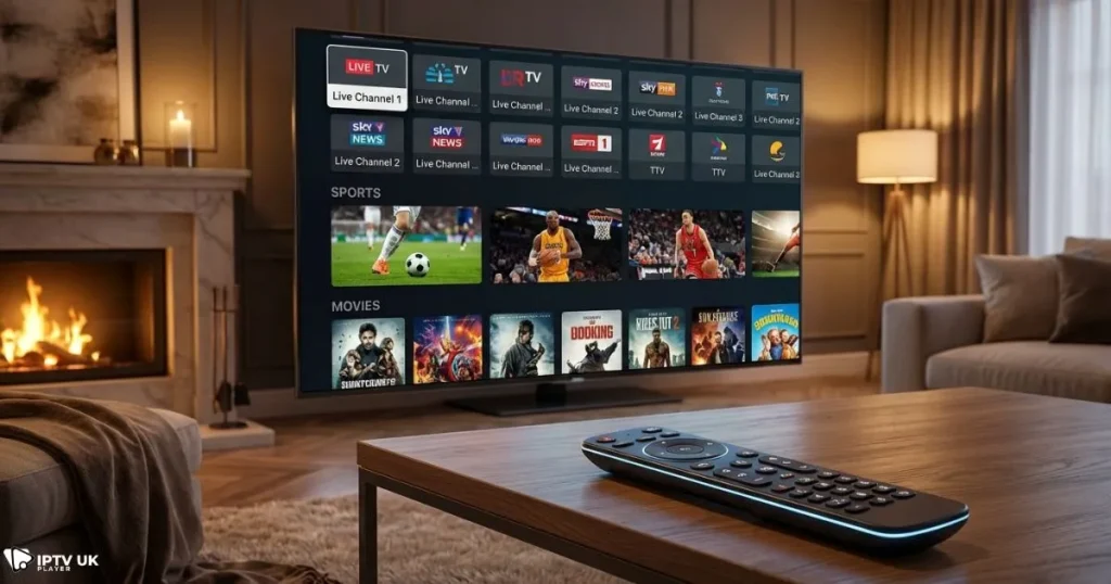 best app for iptv with modern channel interface on smart TV