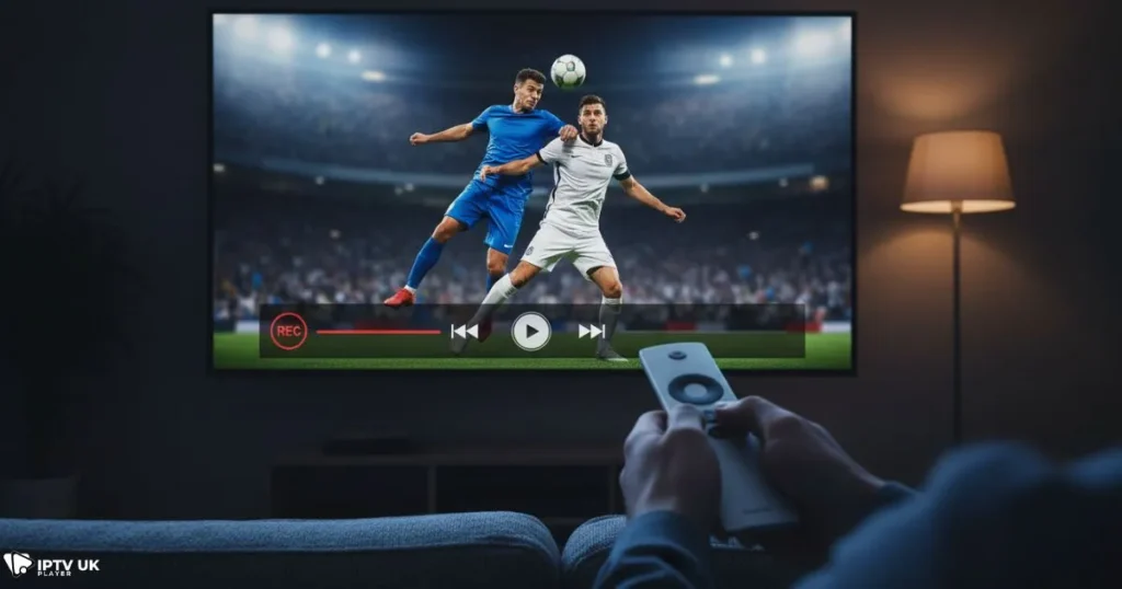 IPTV DVR feature used to record live sports with IPTV with recording