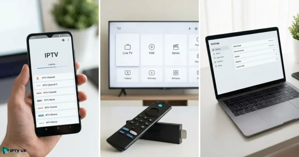 xtream iptv setup process on android phone firestick and laptop