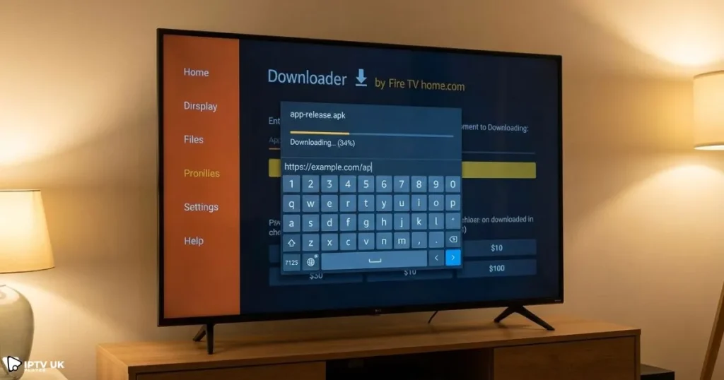 install IPTV Smarters Firestick using Downloader app step by step
