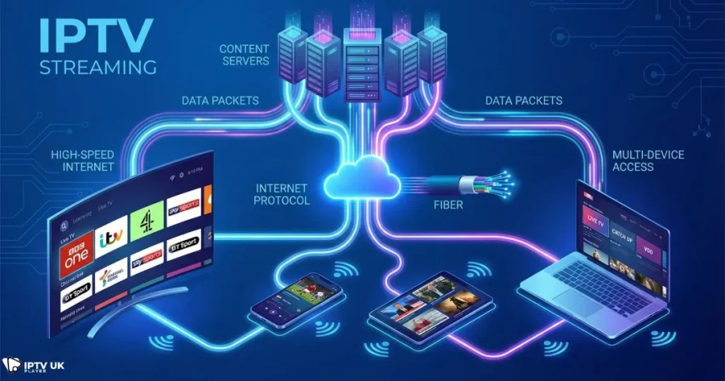 how uk iptv subscription works across multiple devices and internet streaming