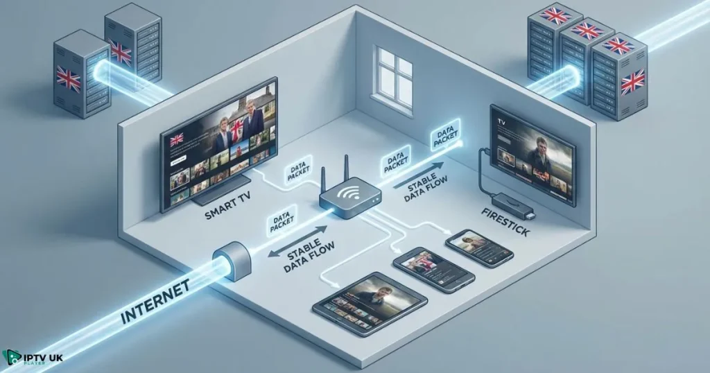 How an iptv supplier delivers IPTV subscription UK content across multiple devices
