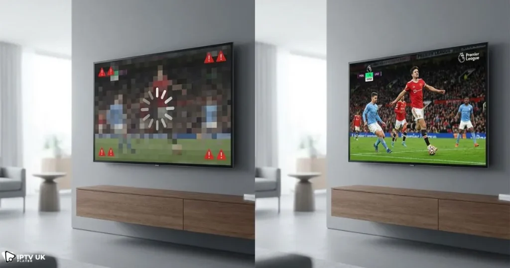 Comparison between unreliable services and a reliable iptv supplier in the UK