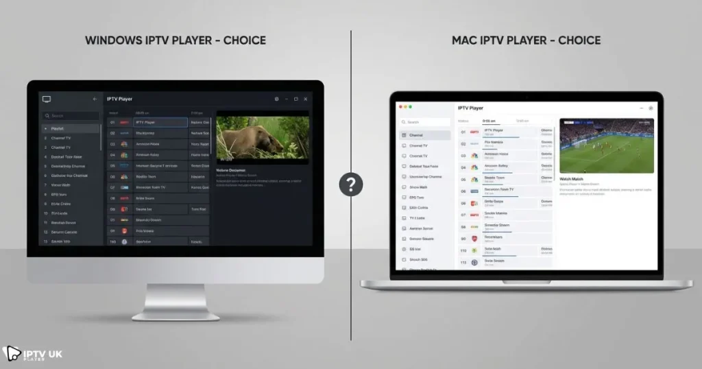 best iptv player pc comparison on Windows and Mac computers