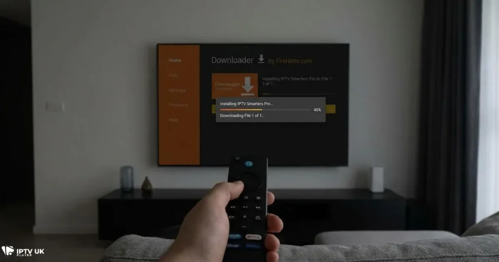smart iptv setup on firestick using downloader app