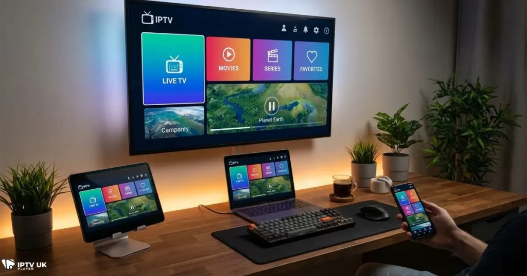 xtream player setup across smart tv phone tablet and pc devices