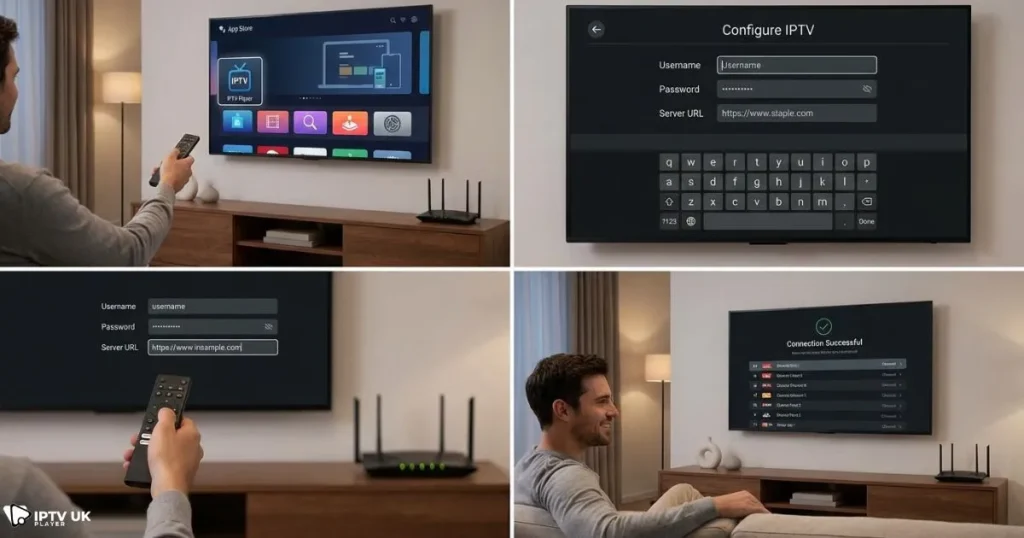 setting up reliable IPTV solutions on a smart TV using IPTV player login