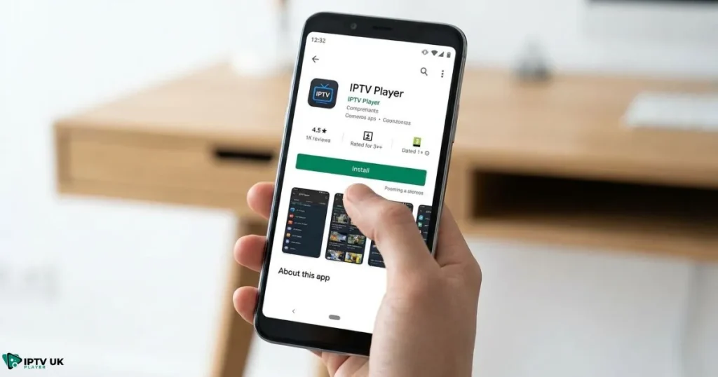 free iptv application download process on android device