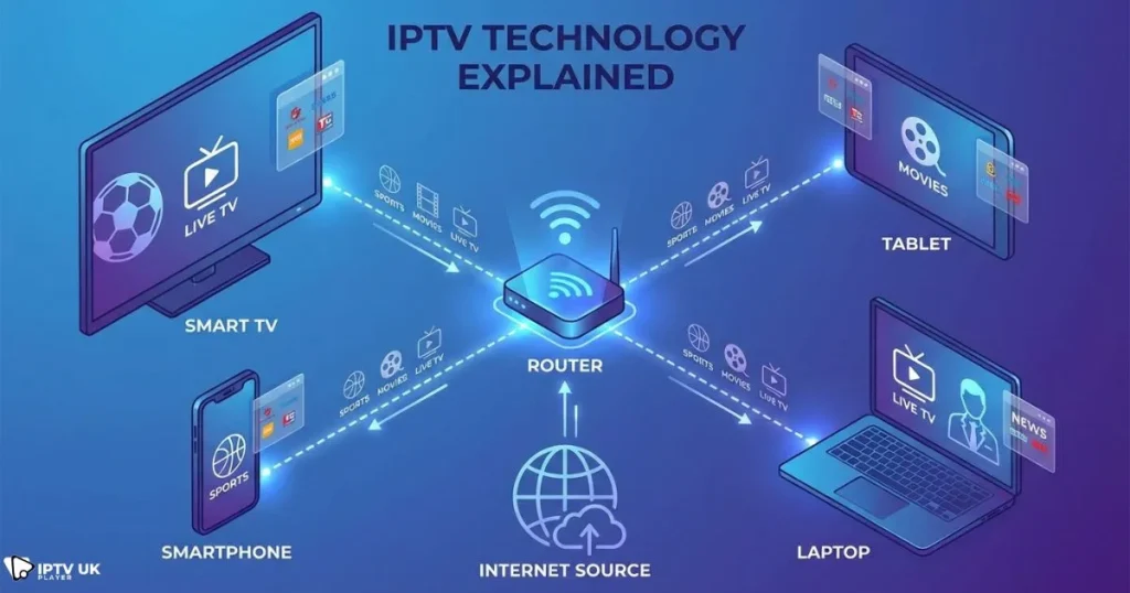 how buy iptv uk works through internet streaming technology