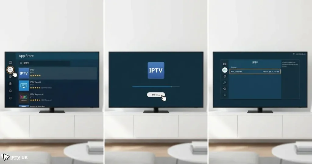 install iptv on smart tv using samsung smart tv interface