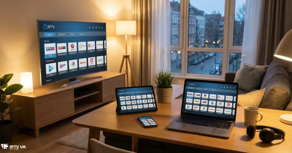 best iptv trial uk working on smart tv phone tablet and laptop